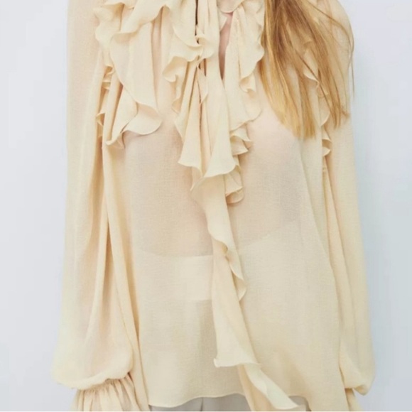 ZARA ruffled top - Picture 4 of 4